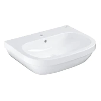 Afbeelding van Grohe Euro Keramiek wastafel 65x51 cm met kraangat en overloop Wit