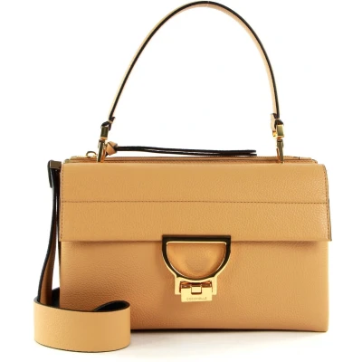 Afbeelding van COCCINELLE Leren Handtas Schoudertas Arlettis Handbag Warm Beige