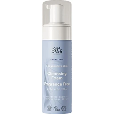 Afbeelding van Urtekram geurloos reinigingsschuim met vochtinbrengende aloe vera voor gevoelige huid Find Balance vegan en natuurlijk, 150 ml