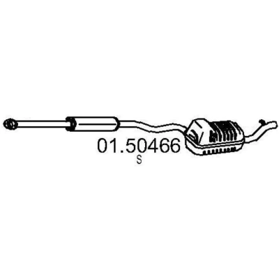 Afbeelding van MTS 01.50466 Middendemper 2860
