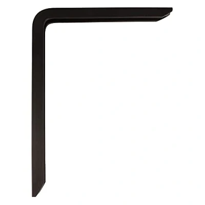 Afbeelding van AMIG Plankdrager/planksteun van aluminium gelakt zwart H150 x B100 mm heavy support Plankdragers