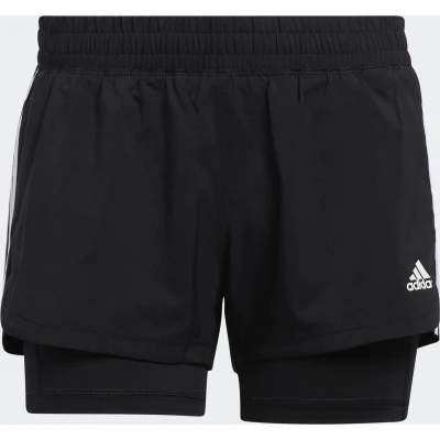 Afbeelding van adidas Performance 2 in 1 sportshort zwart/wit