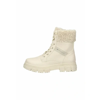 Afbeelding van TOM Tailor Snowboots, Dames, Maat: 41, Beige Imitatieleer/ textiel