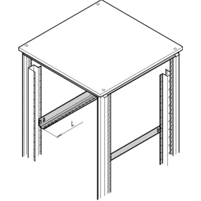 Afbeelding van Schroff 21127198 19 inch Rails voor patchkast