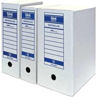 Afbeelding van Archiefdoos Unipapel Unisystem Definiclas Wit Din A4