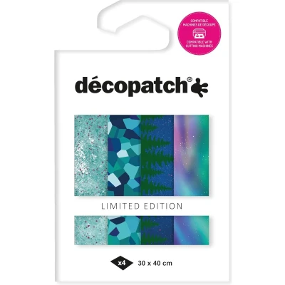 Afbeelding van Set Texture Decopatch papier &quot;NOORDERLICHT&quot; hotfoil Limited Edition