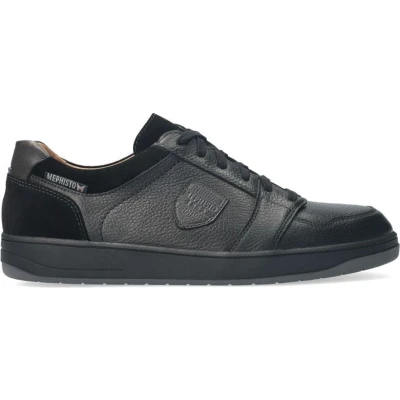 Afbeelding van Mephisto Hugh heren sneaker zwart maat 47.5 (EU) 12.5 (UK)