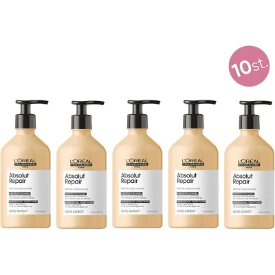 Afbeelding van 10x L&#039;Oréal Serie Expert Absolut Repair Gold Conditioner 500ml bundel/set/pakket Haibu by Kapperskorting.com