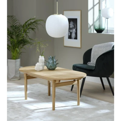 Afbeelding van Nordic Home Leif eiken salontafel 70 x 130 cm naturel Hout
