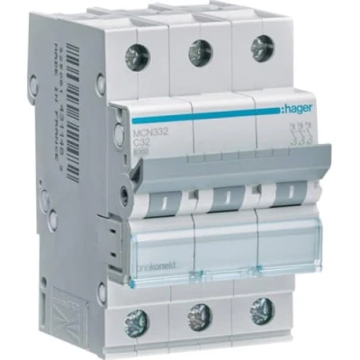 Afbeelding van Hager MCN332 Zekeringautomaat 3 fasig 230 V, 400 V