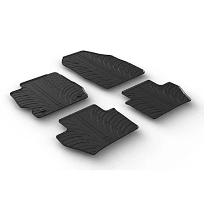 Afbeelding van Gledring Rubbermatten passend voor Ford Ka+ 5 deurs 9/2017 (T profiel 4 delig + montageclips)