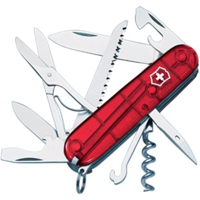 Afbeelding van Victorinox Huntsman 1.3713.T Zwitsers zakmes Aantal functies 15 Rood (transparant)