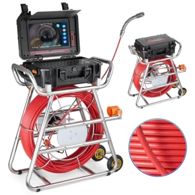 Afbeelding van VEVOR rioolcamera 100m leidinginspectiecamera endoscoop met 10,1 inch touchscreen