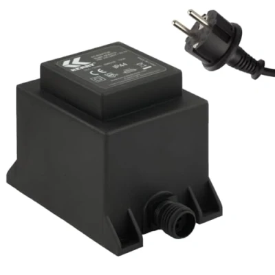 Afbeelding van 12V transformator, 72VA/72W, AC/AC kez0119 ket72 6000mA wisselstroom, voor buiten IP44 o.a. ledverlichting en pompen (kez0119) Kerry Jebao