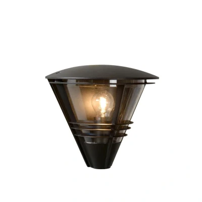 Afbeelding van Lucide LIVIA Wandlamp Buiten 1xE27 IP44 Zwart