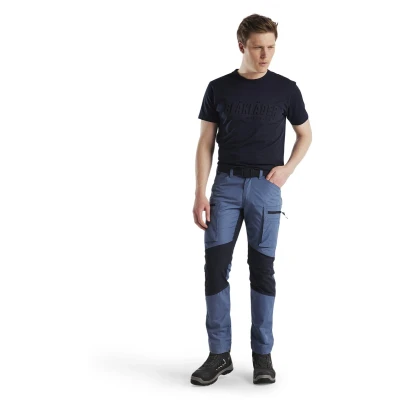 Afbeelding van Blaklader Service werkbroek met stretch 1459 1845 Gevoelloos blauw/Donkerblauw C44