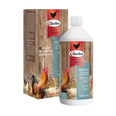 Afbeelding van Quiko Hobby Farming Calcium Concentraat 1000ml voor kippen, kwartels &amp; pluimvee Optimale kalkvoorziening Ideaal de legfase