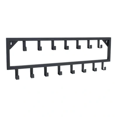 Afbeelding van LOFT42 Bono Kapstok Zwart Metaal 15 haken 80x26x4