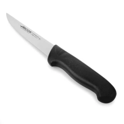 Afbeelding van ARCOS Uitbeenmes 5 Inch Nitrum RVS en 130 mm mes, professioneel slagersmes om botten van vlees te snijden, ergonomisch polypropyleen handvat, serie 2900, kleur zilver
