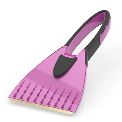 Afbeelding van AUPROTEC IJskrabber met messing lemmet 2K ijsschraper geïntegreerde antislip softgrip roze