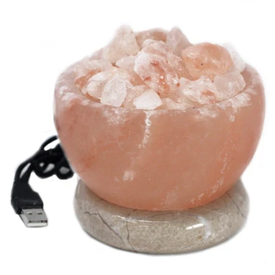 Afbeelding van USB Vuurschaal Himalaya Zoutlamp (Multi)