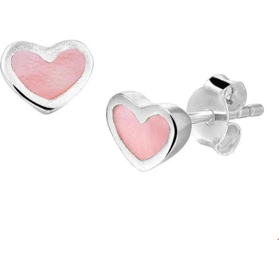 Afbeelding van Oorknoppen Hart Zilver Glanzend 5.5 mm x 7