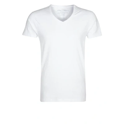 Afbeelding van Jack &amp; Jones Basic Vneck Tshirt basic, Heren, Maat: XS, Opt white