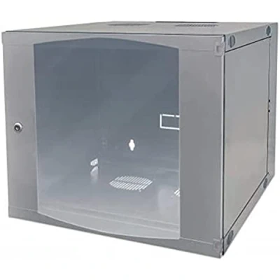 Afbeelding van Intellinet 19&quot; wandverdeler 12HE 59,3x54x45 zwenkframe flatpack grijs 713795