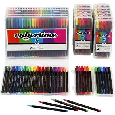 Afbeelding van Creativ Company Colortime Fineliners Kleuren, 18 Pakken