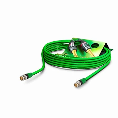 Afbeelding van Sommer Cable Video patchkabel 6G SDI/4K SC Vector 0.8/3.7, BNC/BNC NBNC75BLP9X NEUTRIK groen (5 m)