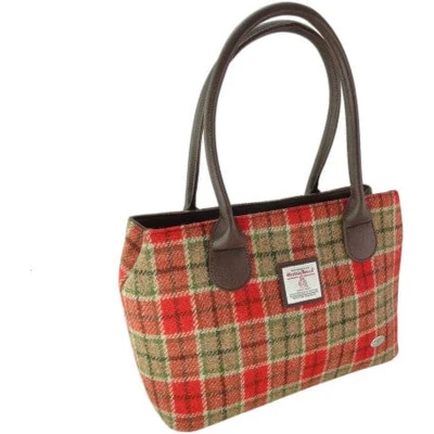 Afbeelding van Schoudertas Cassley Rood Groen Tartan Klassiek Harris Tweed Glen Appin of Scotland