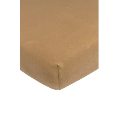 Afbeelding van Meyco Home Uni hoeslaken tweepersoons toffee 180x210/220cm