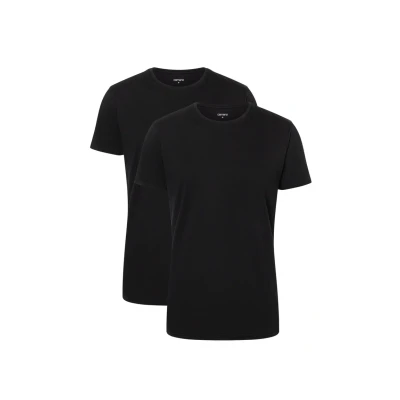 Afbeelding van camano 2ER PACK Tshirt basic, Heren, Maat: XXL, Black