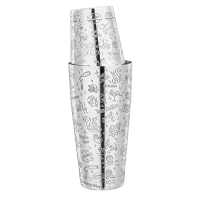 Afbeelding van Cocktailshaker Collabo TIN on roestvrij staal 28oz/18oz met gravure Limited Edition