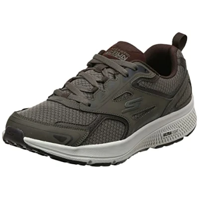 Afbeelding van Skechers Free Slip ins Go Walk Flex Hands Up Sneakers voor heren, bruin, 8 breed