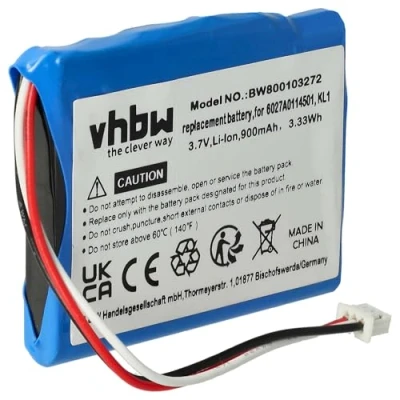 Afbeelding van vhbw Accu vervanging voor Tomtom 6027A0114501, KL1 GPS navigatie (900mAh, 3,7V, Li Ion)