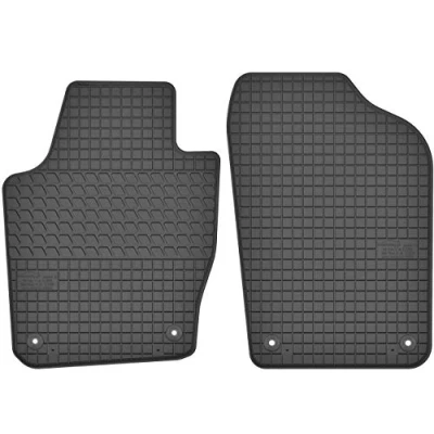Afbeelding van Rubberen vloermatten voor voorzijde, set VW Volkswagen Polo V (2009 2017) / Seat Ibiza IV (2008 2 delig precies passend
