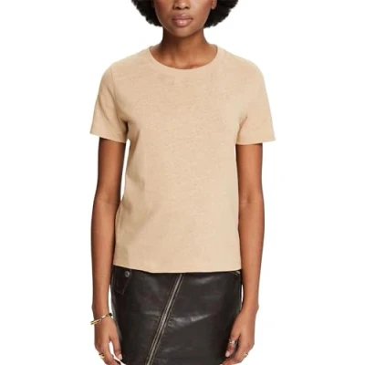Afbeelding van Esprit Tshirt basic, Dames, Maat: Medium, Beige
