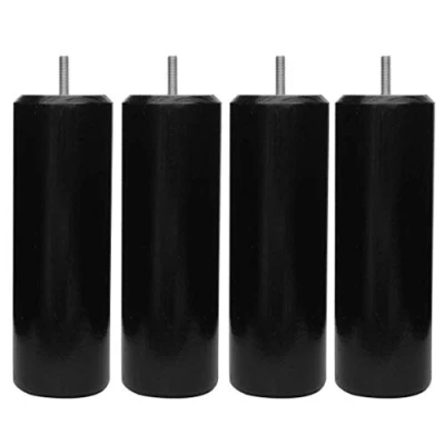 Afbeelding van Margot Kameleon cilinderset met 4 poten voor lattenbodem, hout, 7 x 20 cm, zwart, cm