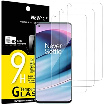 Afbeelding van NEW&#039;C 3 stuks, pantserbescherming glas voor OnePlus Nord CE 5G, Gehard Glass Schermbeschermer Film 0.33 mm ultra transparant, resistent