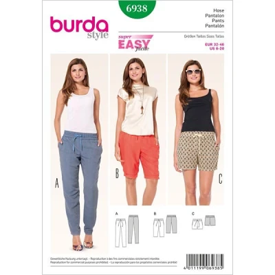 Afbeelding van Joggingbroek / bermuda&#039;s shorts, Burda 6938