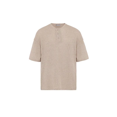 Afbeelding van dandalo Jonas Tshirt basic, Heren, Maat: Large, Beige