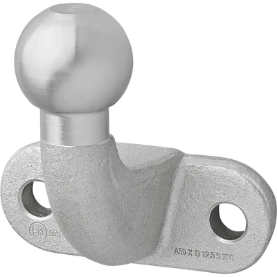 Afbeelding van Trekhaakkogel Zwart Haaks D17,2kN S210kg Bumpertrekhaak Zilver