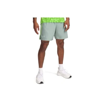 Afbeelding van Under Armour Launch Shorts Korte broeken, Heren, Maat: Large, Silica green/cyber green