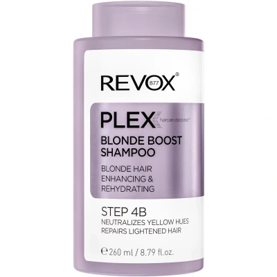 Afbeelding van Revox Blonde Boost Shampoo Neutralizes Yellow Step 4B 260ml zilvershampoo