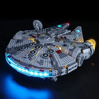 Afbeelding van GEAMENT 2019 LED verlichtingsset compatibel met Millennium Falcon Ruimteschip verlichting kit voor Star Wars 75257 (Bouwsteenmodel niet inbegrepen)