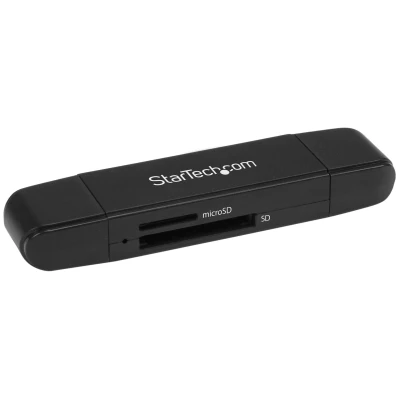 Afbeelding van StarTech.com SDMSDRWU3AC USB 3.0 (3.1 Gen 1) Type A/Type C Zwart geheugenkaartlezer