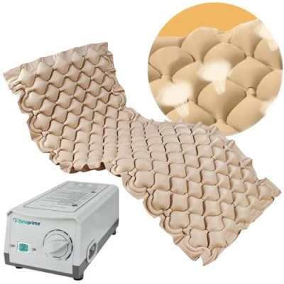 Afbeelding van OrtoPrime matras tegen drukpunten, alternatieve luchtcellen met compressor, Silence Comfort, drukontlastingsmatras, anti drukplekken voor bed, decubitus, 200 x 90 7 cm