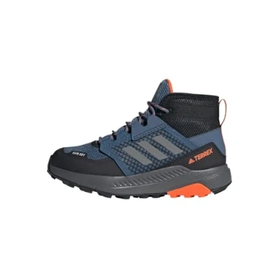 Afbeelding van adidas Performance Terrex Trailmaker MID R RDY Unisex Outdoorschoenen voor kinderen, Maat: 32, Steel/grey three/impact orange Kunststof/ textiel