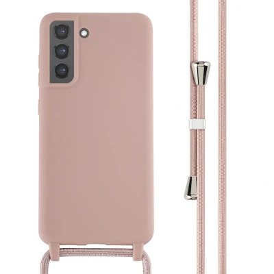 Afbeelding van Samsung Galaxy S21 FE Hoesje Siliconen en TPU (zacht) iMoshion Softcase/Koordhoesje/Backcover Roze Telefoonhoesje